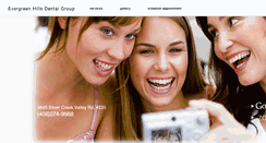 Desktop Screenshot of evergreenhillsdental.com